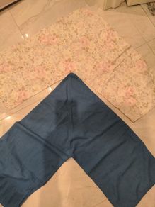 V shape pillow covers x 2