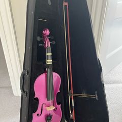 Purple 3/4 size violin - barely used and like new.