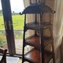 Antique Style Mahogany Pagoda Etagere / Whatnot Display Stand Image 2