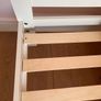Single white wooden bed & bedside locker Image 8