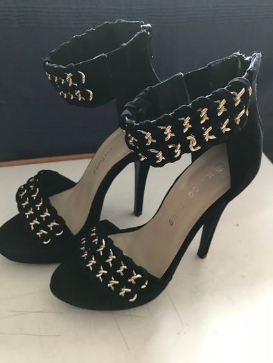Pre-loved 'Koi Couture' Black Platform Stiletto Shoes