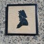 3 X Victorian Embroidered Silhouettes on Linen Image 4