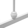 Bed Frame White Metal 140x200 cm Image 5
