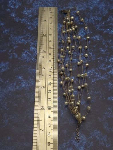 Vintage 925 Sterling Silver & Freshwater Pearls Bracelet
