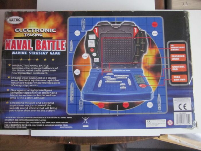 Eztec Electronic Talking Naval Battle Game 86805