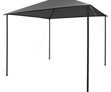 Gazebo 3x3 m Anthracite Fabric and Steel 180 g/sq. meter