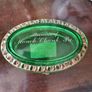 Antique emerald glass trinket box Image 4