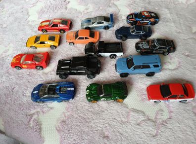 1/64 Hot Wheels Joblot X 14 Models,blackwall,real Riders,ferrari,speed Machines
