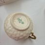 Vintage Belleek Irish China Classic Shamrock & Basketweave Pattern Image 6
