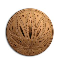 1 oz Copper .999 bullion Round  coin - The Big Leaf