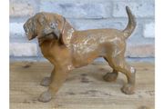 Rusty Cast Iron Dog Small Tail Up D11215