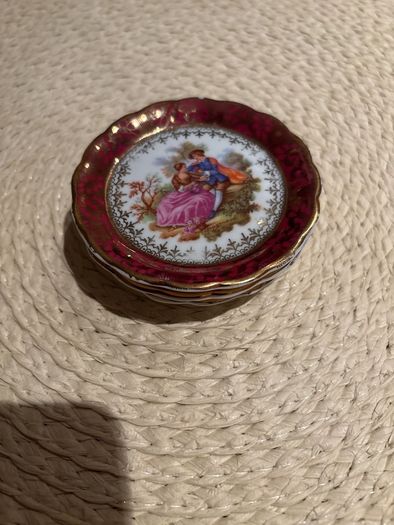 Set of Three CP Limoges French Antique Miniatures Trinket Dishes