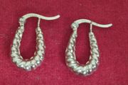 Hoop earrings made of 925 sterling silver with gold plating.