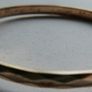 9ct Gold Bronze Core Diamond Flat Cut Style Vintage Bangle Hallmarked 14,56g Image 5