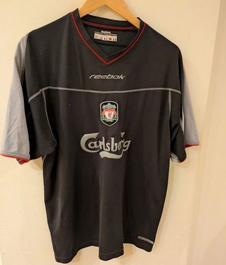Liverpool 2002 away football jersey shirt large mens Reebok