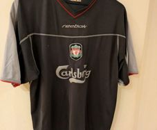Liverpool 2002 away football jersey shirt large mens Reebok