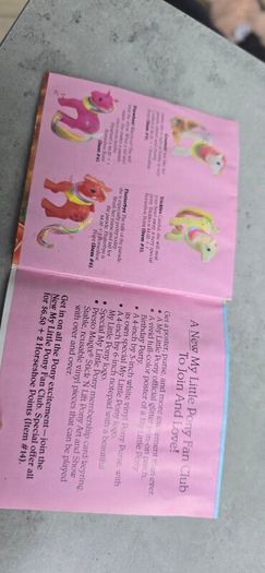 pamphlet HTF US 1987 MLP G1 My Little Pony