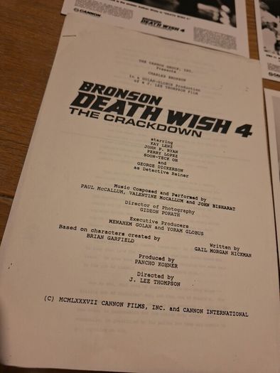 Death Wish 4 Press Kit