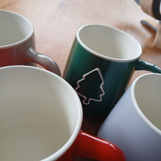 Belleek Living Christmas Doodles Mugs Set of 4