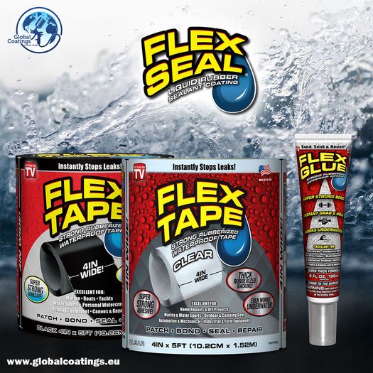 Flex Tape Super Strong Rubberised  Waterpoof Tape/Clear/black