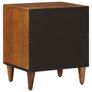 Bedside Cabinet 2 pcs Brown 40 x 33 x 46 cm Solid Mango Wood Image 6