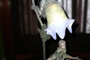 Art Noveau Francaise lamp signed