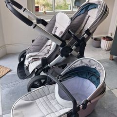 iCandy Peach twin buggy and pram