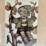 4 Vintage Original Framed Hummel Print Postcards Image 8