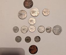17 Irish coins
