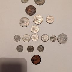 17 Irish coins