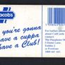 1993 Ireland 10 unit Jacob's biscuits and Club chocolate bar (Gemplus GEM1) Call Card Used. Telecom Eireann Card Number 1049 Image 2