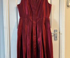 Very good condition Red dress with belt . Size 14