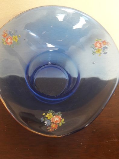 vintage glass dish
