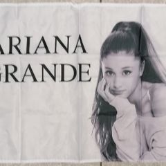 Ariana Grande cloth flag 3ft x 2ft.