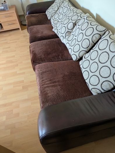 4 seat leather sofa