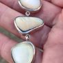 Art Deco Mother of Pearl Sterling Silver Bracelet Image 4