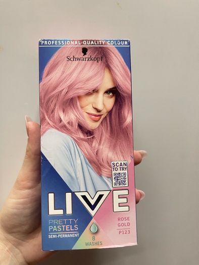 Rose Gold Semi-permanent hair dye
