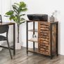 Chest of Drawers Cupboard Kitchen Cupboard Sideboard with 3 Shelves and Cupboard Image 2
