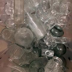 Job Lot of Assorted Vintage-Style Glass Bud Vases