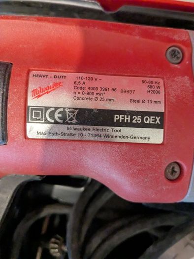 Milwaukee Rotary Hammer + Drill