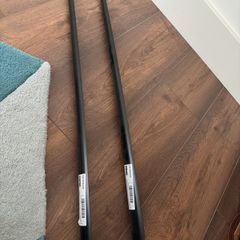 Long black metal shoe horns