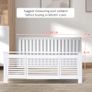 MDF Extendable Radiator Cover Cabinet - Shelving for Home Office, Slatted Design, White, Dimensions 139-208.5L x 20.5W x 82.5H cm Image 4