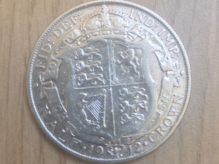 1912 George V Half Crown silver