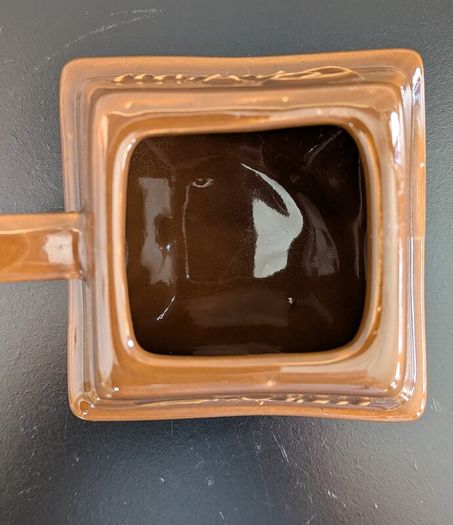 Cadbury Ceramic Advertising Pot Brown Glazed Vintage