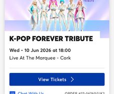 Front row seats KPop Marquee 10th June