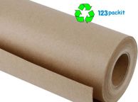 main image for ad Kraft Paper Roll 20 meters long 500 mm wide excellent for wrapping, shipping, ecommerce eco-friendly recyclable compostable