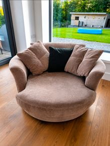 Swivel Cuddler Chair