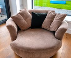 Swivel Cuddler Chair