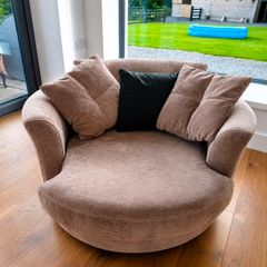 Swivel Cuddler Chair