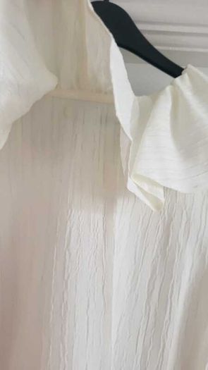 George ivory wide frill collar blouse Sz 12 - Bnwt Rrp 16 Sterling